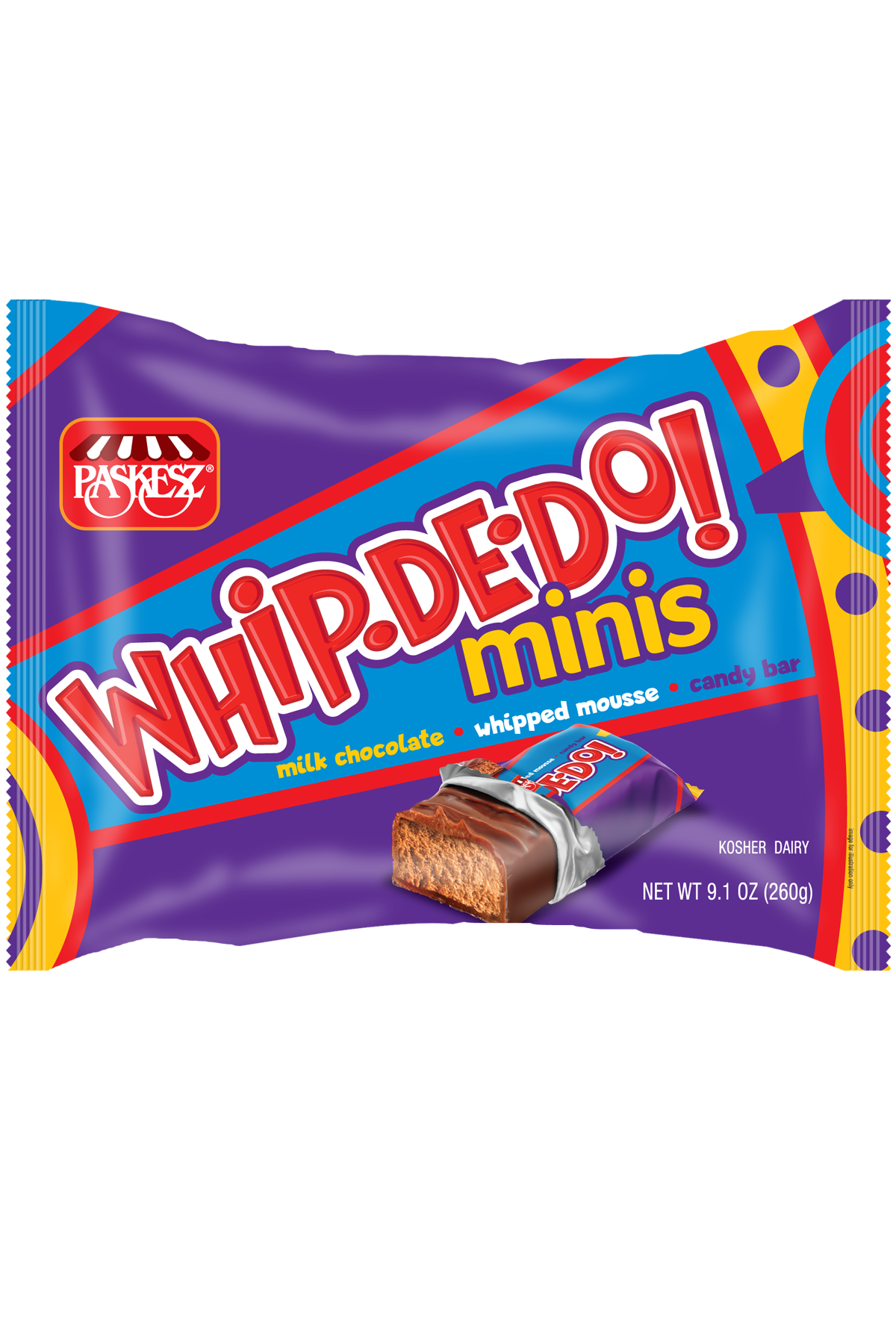 Paskesz Mini Chocolates Whip-De-Do (Paquete De 13) 258 G