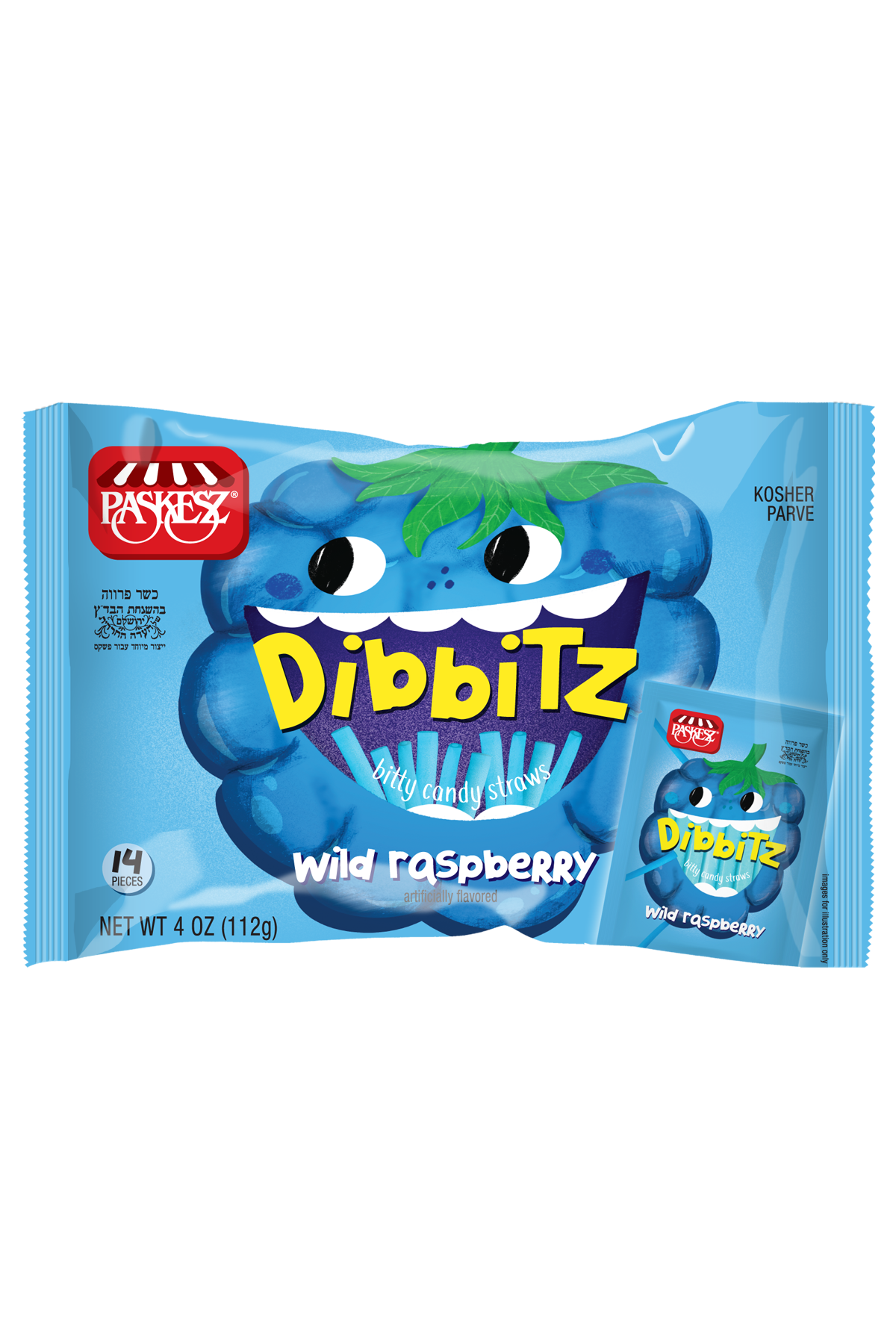 Paskesz Dibbitz Caramelos Sabor Frambuesa 113 G