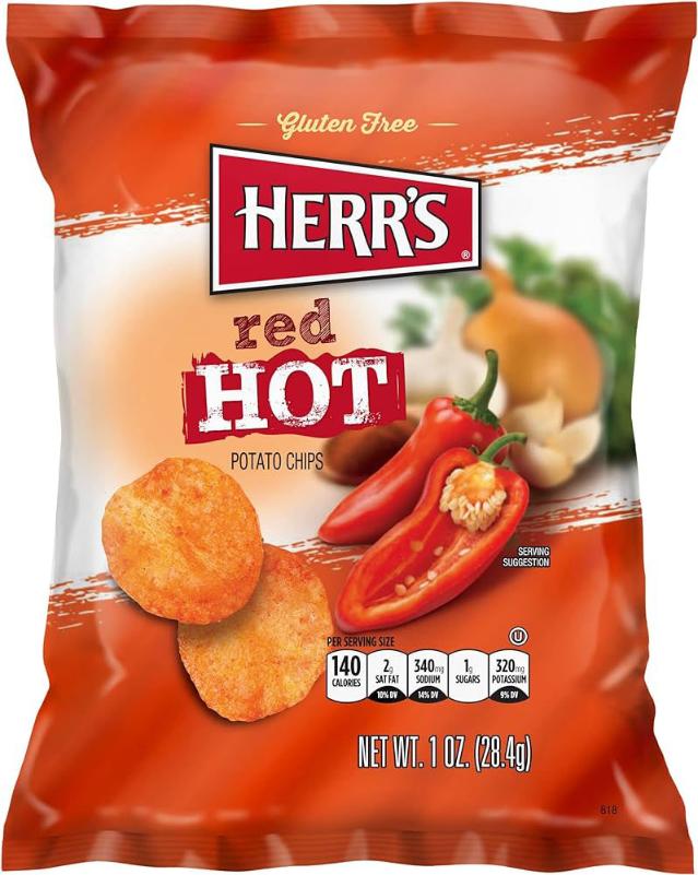 Herr's Papas Fritas Picantes Red Hot 28 G