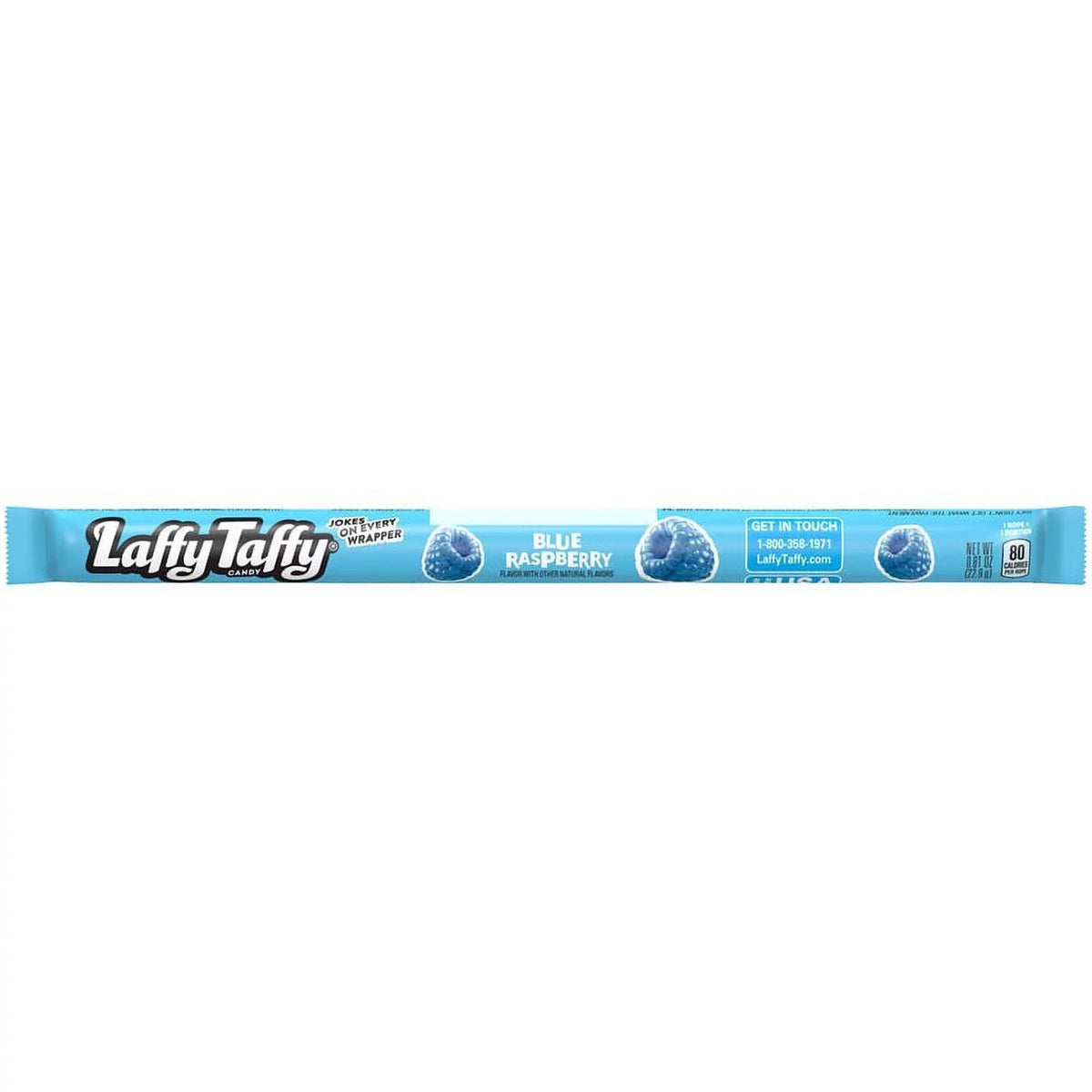 Laffy Taffy Tira De Caramelo Masticable Sabor Frambuesa Azul 23 G
