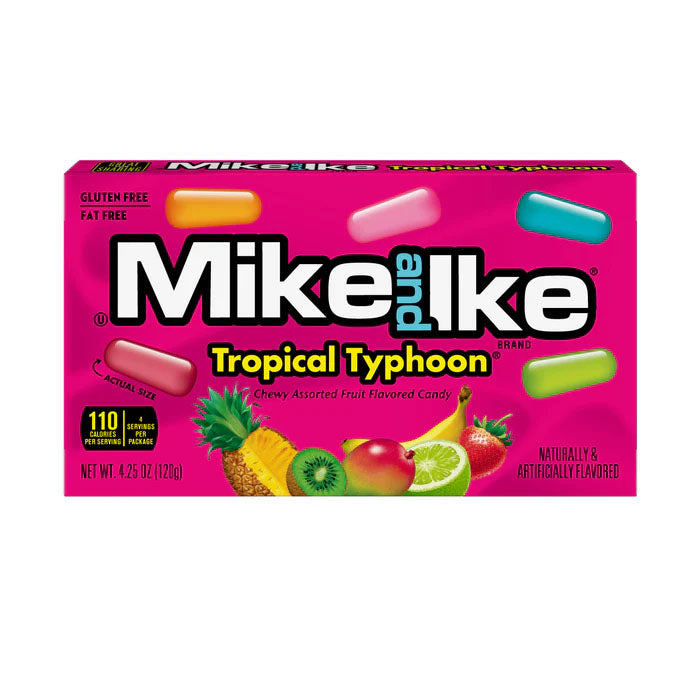 Mike & Ike Mega Caramelo Suave Confitado Tropical 120 G