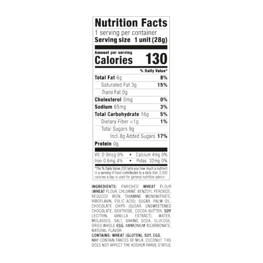 Galletas TidBitz Chocolate Chip