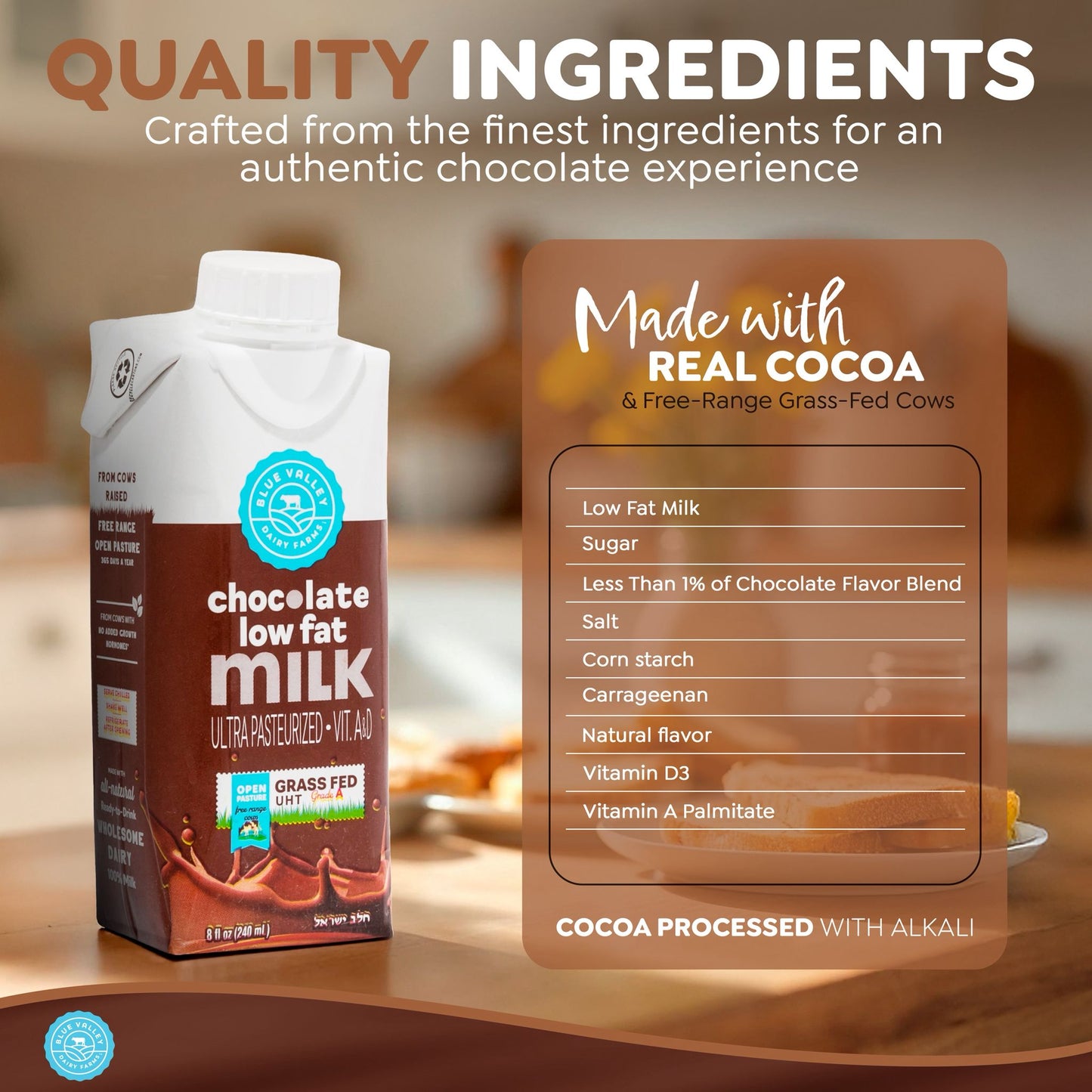Blue Valley Leche De Chocolate Jalab Israel 240ml