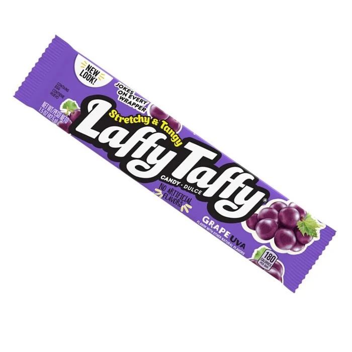 Laffy Taffy Barra De Caramelo Masticable Sabor Uva 42 G