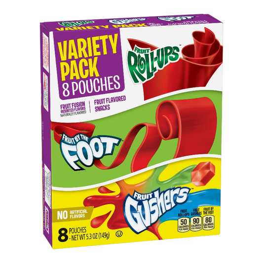 Fruit Roll Ups Rollos De Caramelo Suave Sabor Mix 144gr
