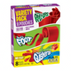 Caja de snacks Shefa Fruit Roll-Ups, Fruit by the Foot y Fruit Gushers con variedad de sabores frutales