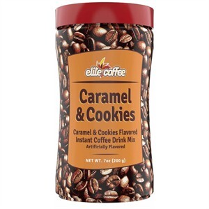 Elite Café Instantáneo Sabor Caramelo Y Galleta 198 G