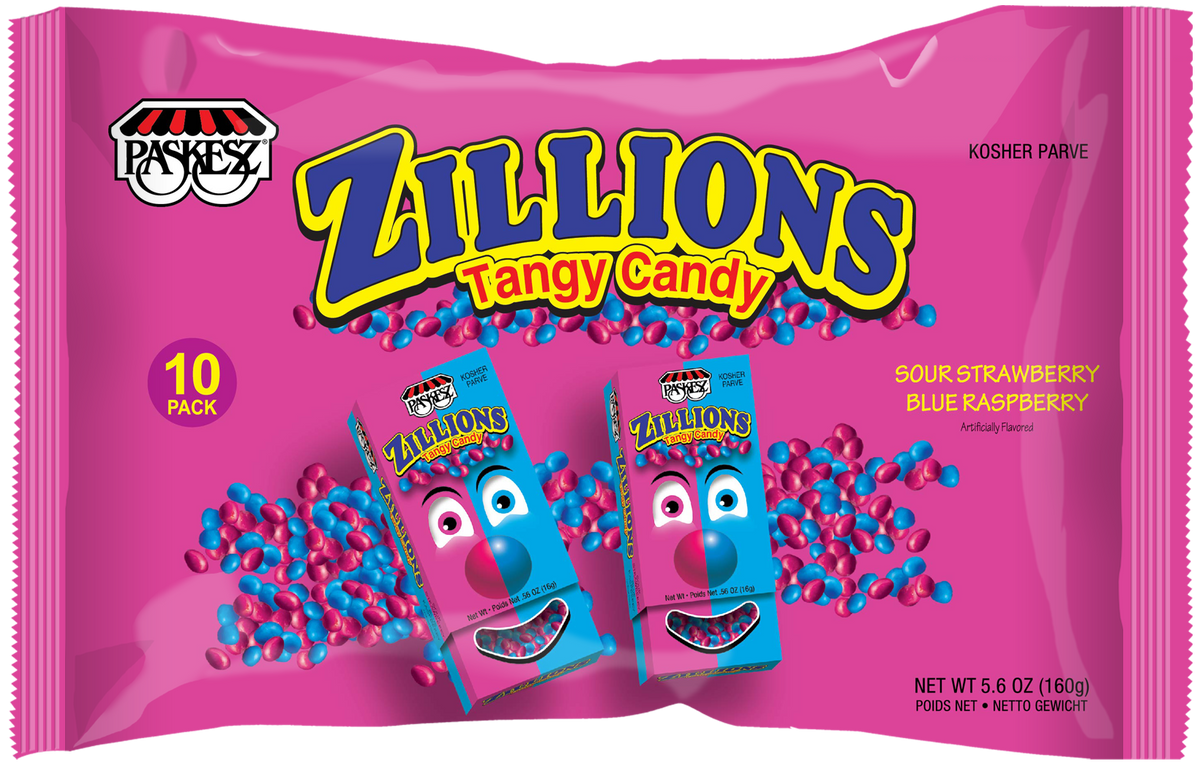 Paskesz Zillions Caramelos Masticables Fresa / Frambuesa 159 G