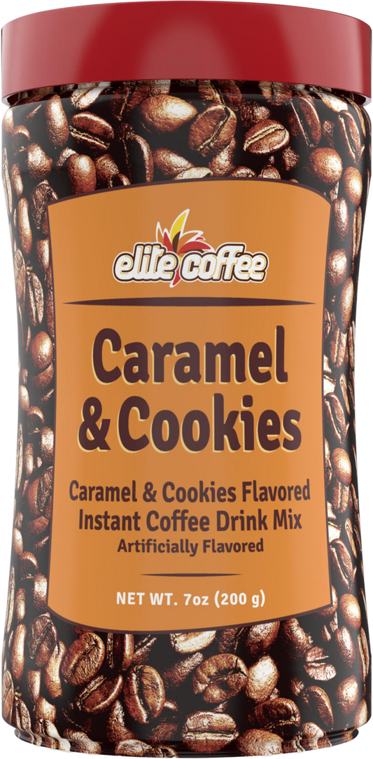Elite Café Instantáneo Sabor Caramelo Y Galleta 198 G