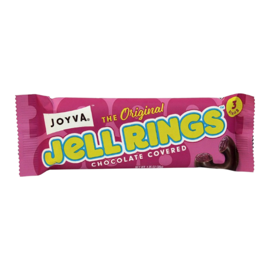 Joyva Jell Ring Anillos De Gelatina Cubiertos De Chocolate 3 Pack 39gr