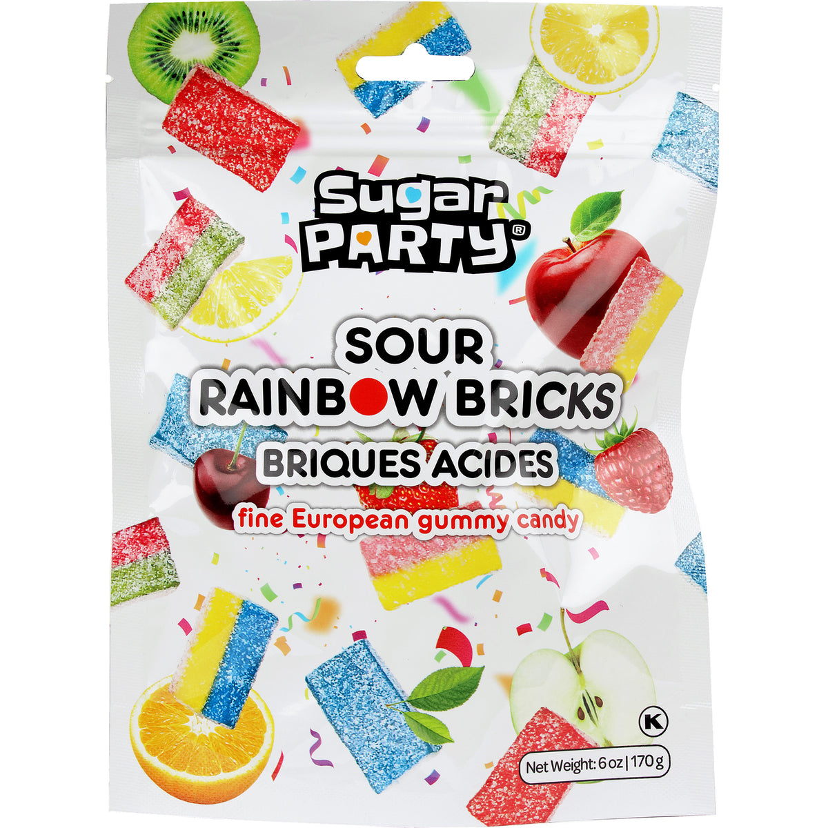 Sugar Party Bloques Ácidos Arcoíris 170 G