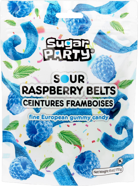 Sugar Party Tiras Sabor Frambuesa 170 G