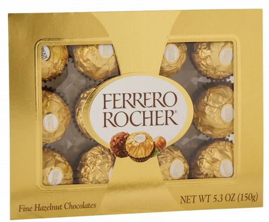 Ferrero Rocher Chocolate (12 Pzas) 150 G