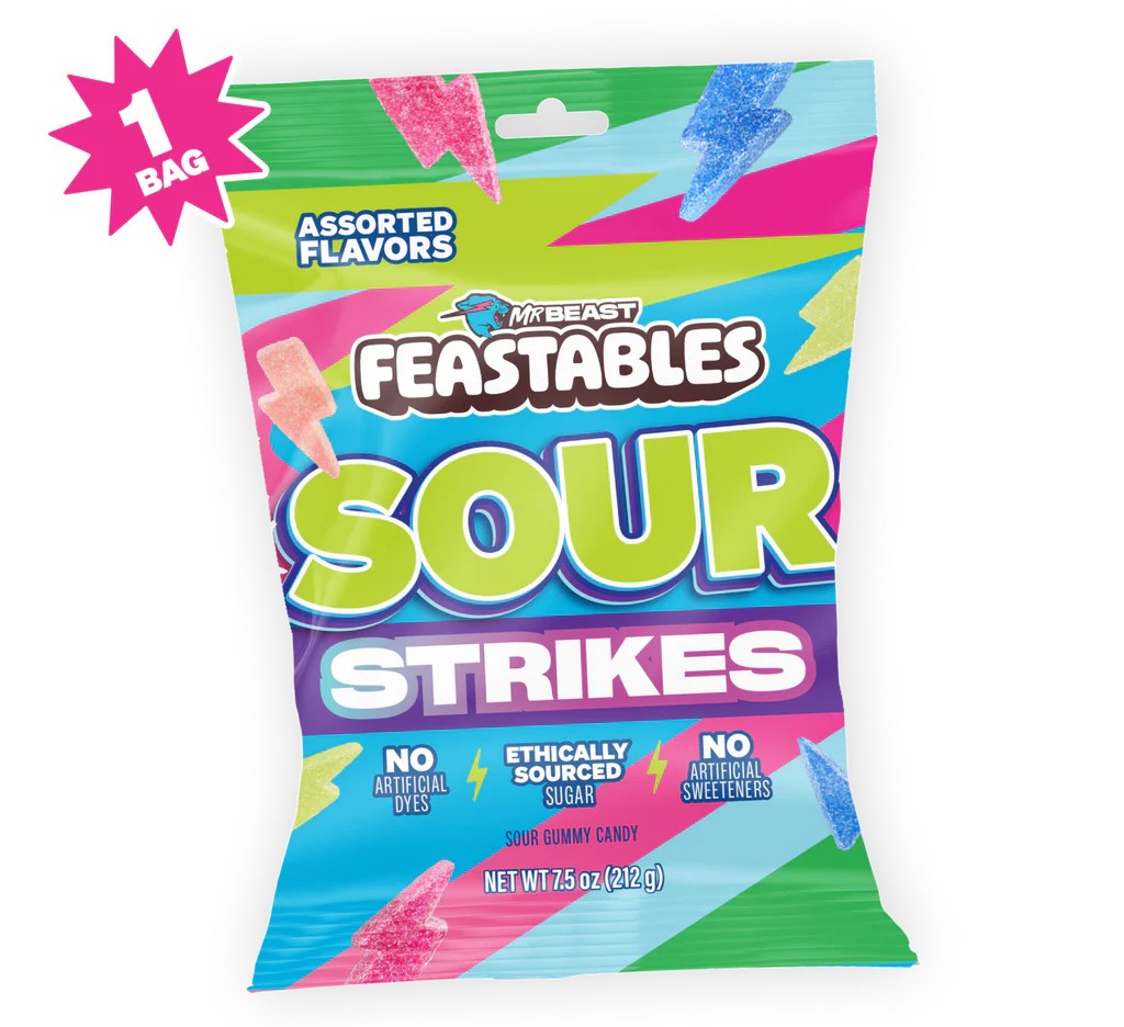 Feastables Gomitas Ácidas Surtidas Sour Strikes  213 G