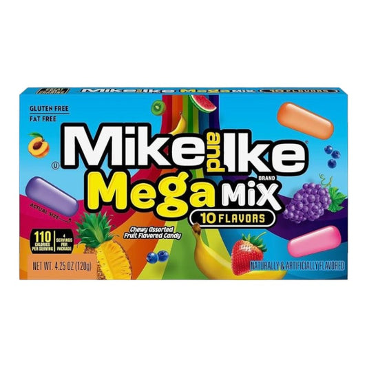 Mike & Ike Mega Caramelo Suave Confitado Sabor Mix 120gr