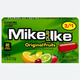 Empaque de Shefa con caramelos masticables Mike and Ike Original Fruits de 22g con sabor a frutas variadas