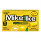 Caja de caramelos masticables Shefa Mike & Ike sabor limón ácido con diseño amarillo brillante y 22 gramos