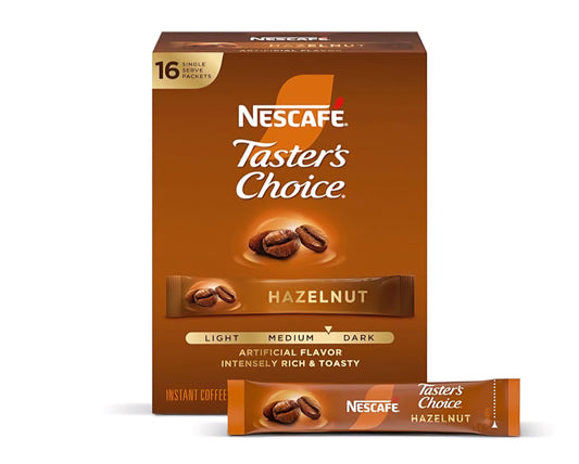 Nescafe Café Instantáneo Sabor Avellana Taster's Choice (16 Pzas) 45 G