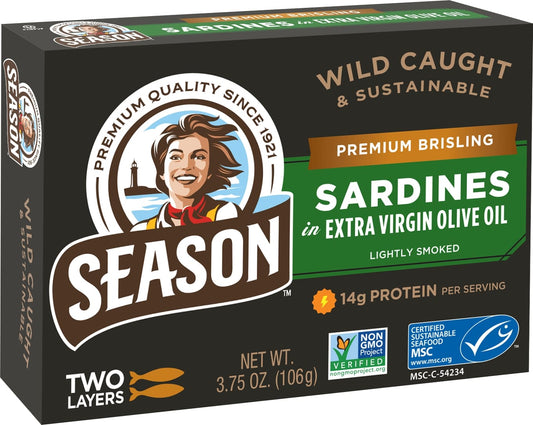 Season Sardinas Brisling En Aceite De Oliva 106 G