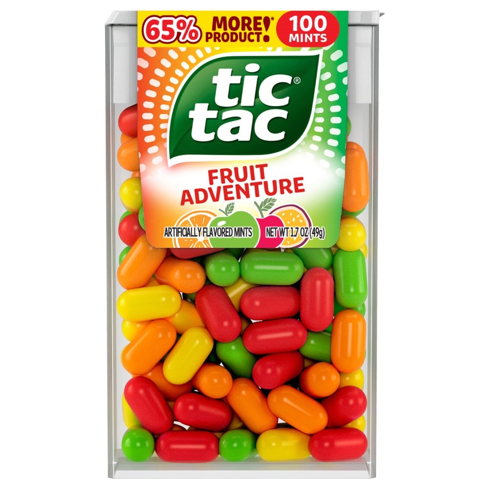 Tic Tac Caramelos Aventura Frutal (Tamaño Grande) 48 G