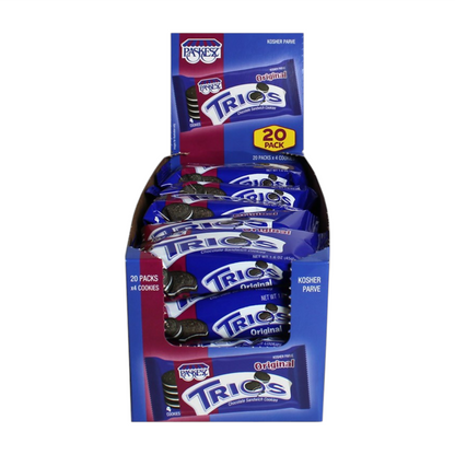 Galletas de Chocolate Paskesz Trios Snack Packs 20 Piezas