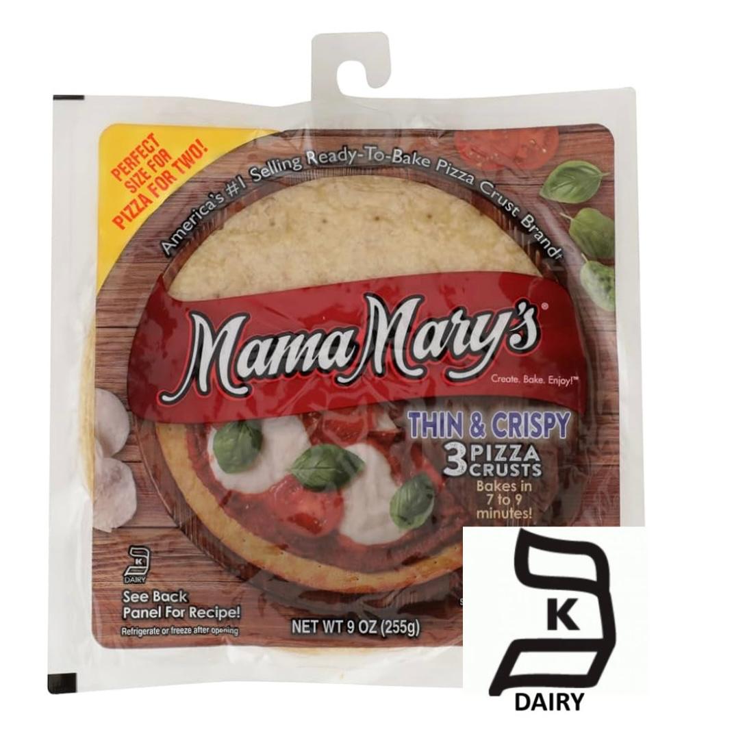 Mama Marys Bases Para Pizza De 7" (Paquete De 3) 340 G