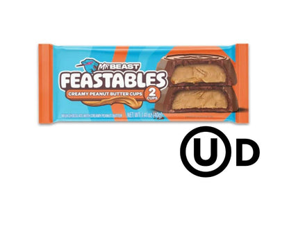 Feastables Tazas De Chocolate Con Crema De Cacahuate (2 Pzas) 40 G