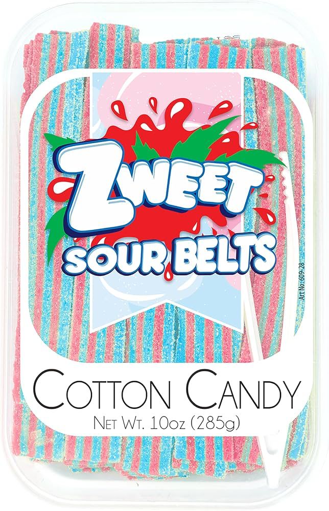 Zweet Gomitas En Tiras Ácidas Sabor Algodón De Azúcar 283 G