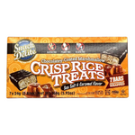 Snack Delite Barra De Arroz Inflado Con Bombon Cubierto De Chocolate Sabor Caramelo Y Sal 162gr Caja con 7 piezas